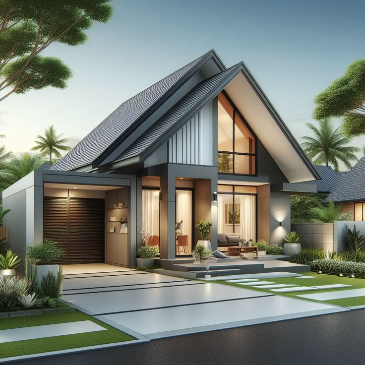 Mẫu nhà cấp 4 mái Thái